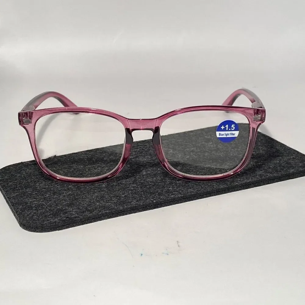 1504 Colette 1.5 Tortoise Raspberry Glasses Soft Butterfly Readers NWT